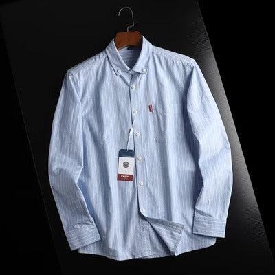 Importé - Chemise Homme A Carreaux Décontractée Manches Longues