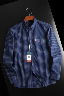 Importé - Chemise Homme A Carreaux Décontractée Manches Longues