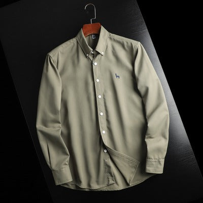 Importé - Chemise Homme Brodée À Manches Longues