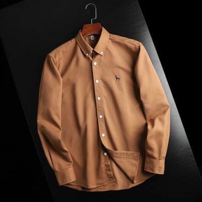 Importé - Chemise Homme Brodée À Manches Longues