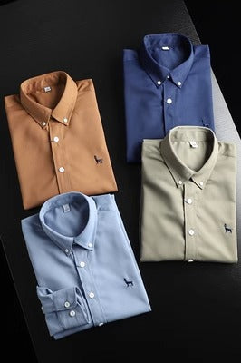 Importé - Chemise Homme Brodée À Manches Longues