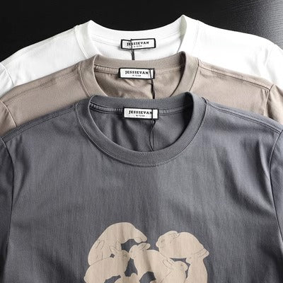 Importé - T-Shirt Col Rond Hommes TendanceManches Courtes Édition limitée