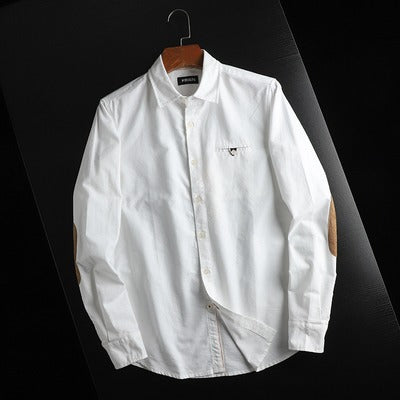 Importé - Chemise Homme Vintage Coton Oxford Manche Longue