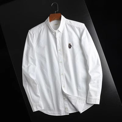 Importé - Chemise Homme Décontractée A Manches Longues 100 % Coton