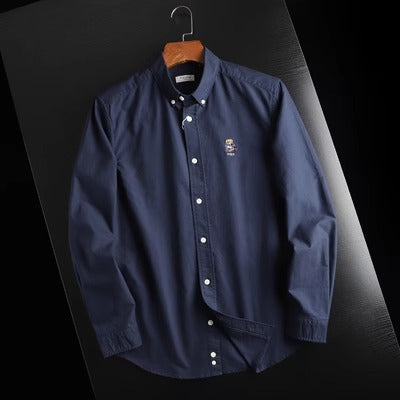 Importé - Chemise Homme Décontractée A Manches Longues 100 % Coton