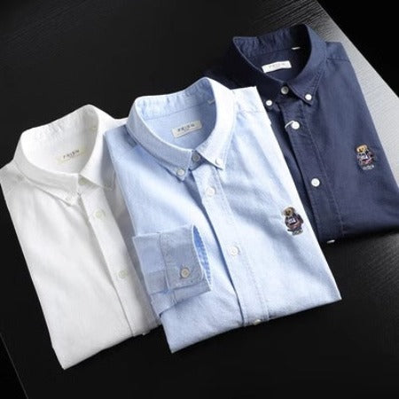 Importé - Chemise Homme Décontractée A Manches Longues 100 % Coton