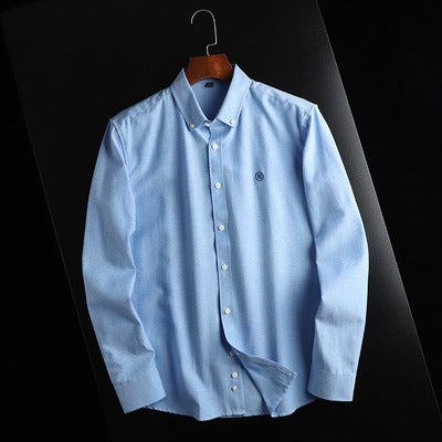 Importé - Chemise Homme Coton Oxford A Manches Longues