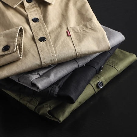 Importé - Chemise Homme Décontractée A Manches Longues