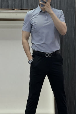 Importé - T-shirt Polo Homme Elégant Manches Courtes