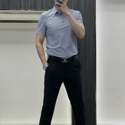 Importé - T-shirt Polo Homme Elégant Manches Courtes