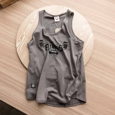 Importé - T-Shirt Fitness Sport 100% Coton Décontracté Sans Manches