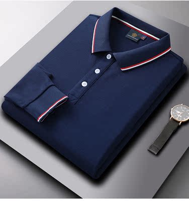 Importé - Polo T-Shirt Homme Manches Longues Couleur uni