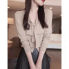 Importé - Chemiser Pull Femmes Col En V Manches Longues Style italienne
