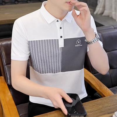 Importé - T-Shirt Polo  Homme Design Tendance Manches Courtes