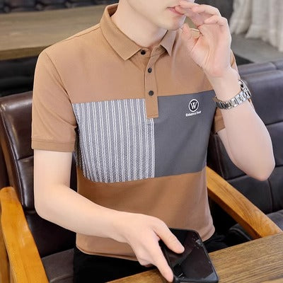 Importé - T-Shirt Polo  Homme Design Tendance Manches Courtes
