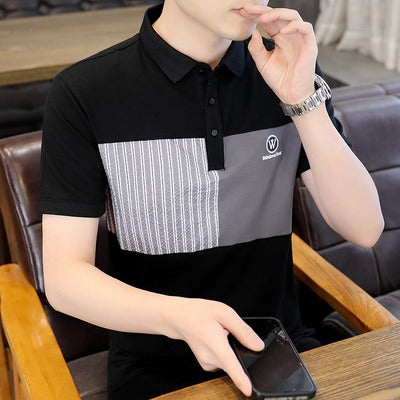 Importé - T-Shirt Polo  Homme Design Tendance Manches Courtes