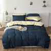 Importé - Ensemble Couette + Drap de Lit + 2 Taie En Microfibre 4 Pièces