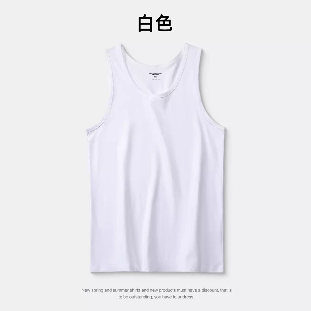 Importé - Lot de 3 T-Shirt Gilet Décontractés Sans-Manches En Pur Coton