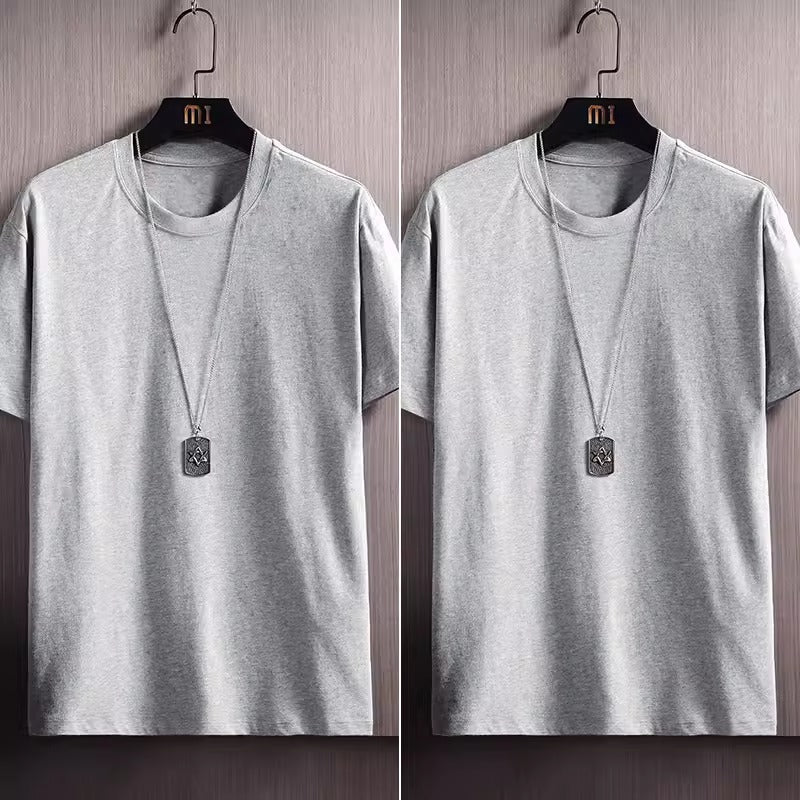 Importé - Lot 2-3 T-Shirt Pur Coton Décontracté Manche Courte