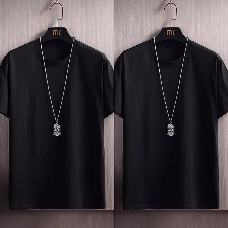 Importé - Lot 2-3 T-Shirt Pur Coton Décontracté Manche Courte