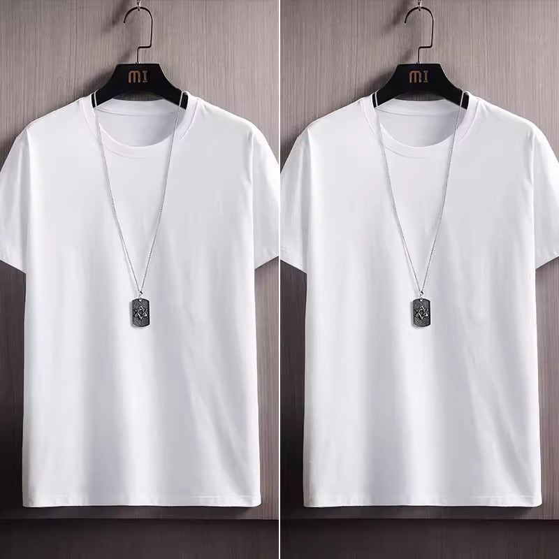 Importé - Lot 2-3 T-Shirt Pur Coton Décontracté Manche Courte