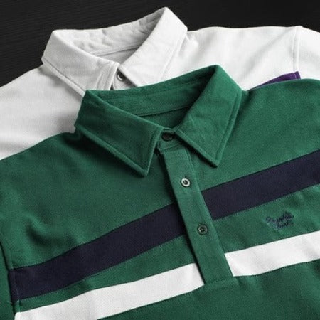 Importé - Polo T-Shirt Homme Rétro Manches Courtes