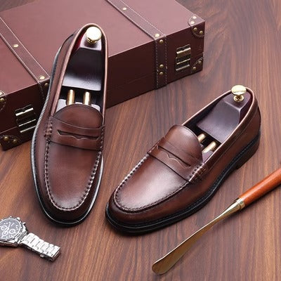 Importé - Chaussure Cuir Mocassin Homme Britannique