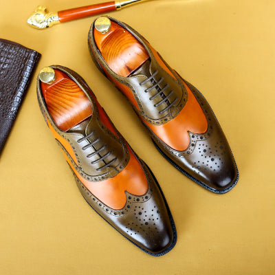 Importé - Chaussure Homme Oxford Britanniques Confortable 100% Cuir