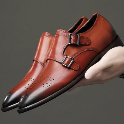 Importé - Chaussure Homme Mocassin Richelieu en Cuir