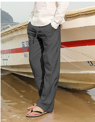 Importé - Pantalon Homme Confortable En Lin