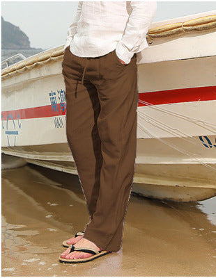 Importé - Pantalon Homme Confortable En Lin