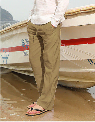 Importé - Pantalon Homme Confortable En Lin
