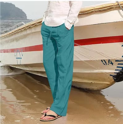 Importé - Pantalon Homme Confortable En Lin