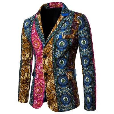 Importé - Veste Blazer Homme Décontracté Motifs Ethiques