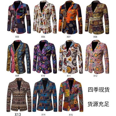 Importé - Veste Blazer Homme Décontracté Motifs Ethiques
