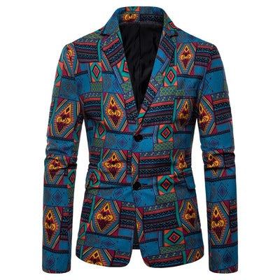 Importé - Veste Blazer Homme Décontracté Motifs Ethiques