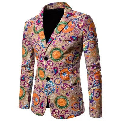 Importé - Veste Blazer Homme Décontracté Motifs Ethiques