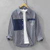 Importé - Chemise Pure Coton À Rayures Homme Manche Longue