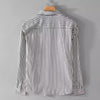 Importé - Chemise Homme Coton À Rayures Manches Longues