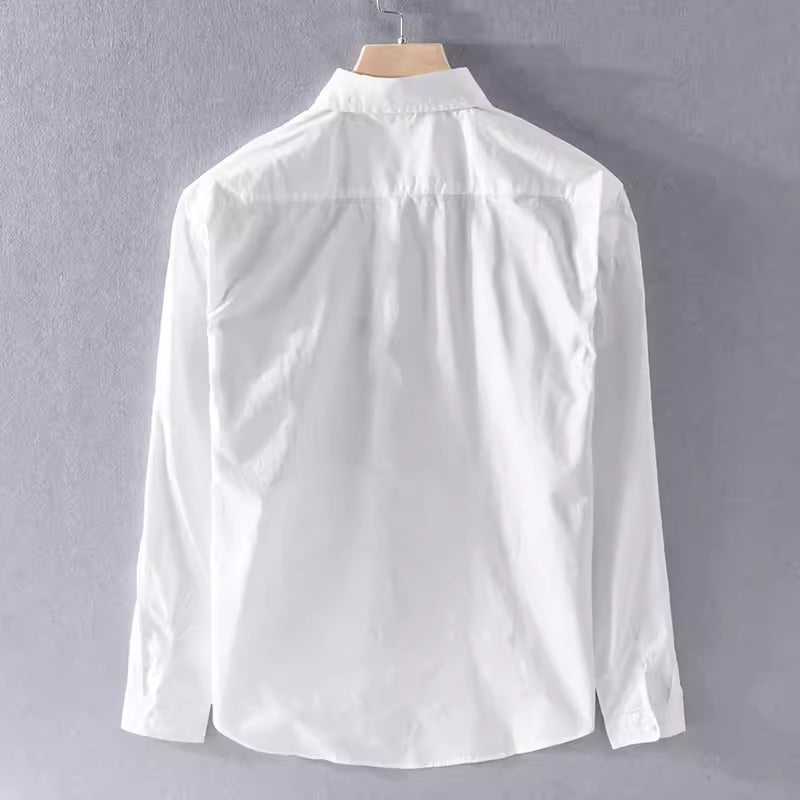 Importé - Chemise Coton Homme Manches Longues à Rayures