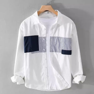 Importé - Chemise Homme Pur Coton Manches Longues