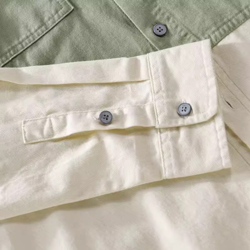 Importé - Chemise Pur Coton Homme Tendance Manche Longue