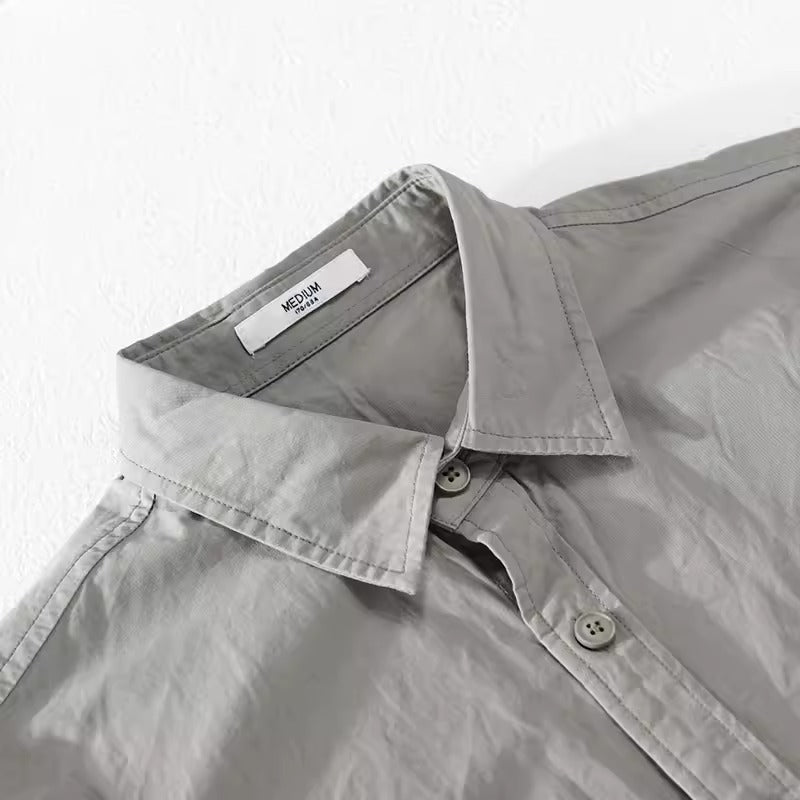 Importé - Chemise Homme Pur Coton Décontractée Manches Longues