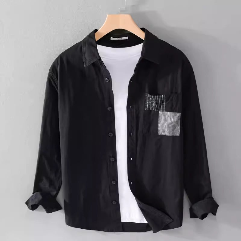 Importé - Chemise Homme Pur Coton Décontractée Manches Longues