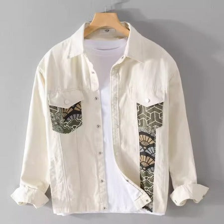 Importé - Chemise Veste Homme En Coton 100%  Manches Longues