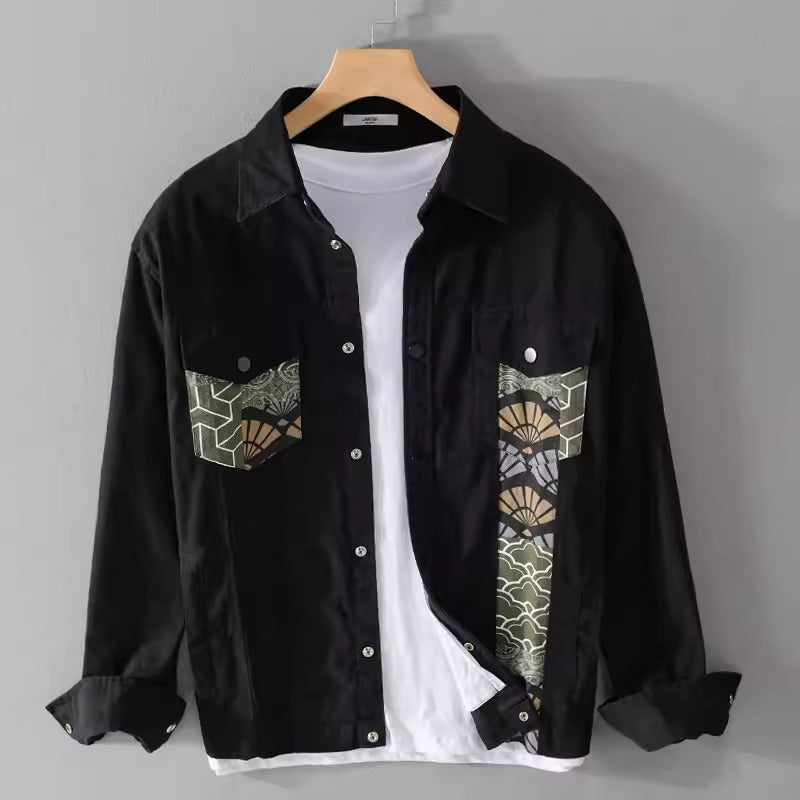 Importé - Chemise Veste Homme En Coton 100%  Manches Longues