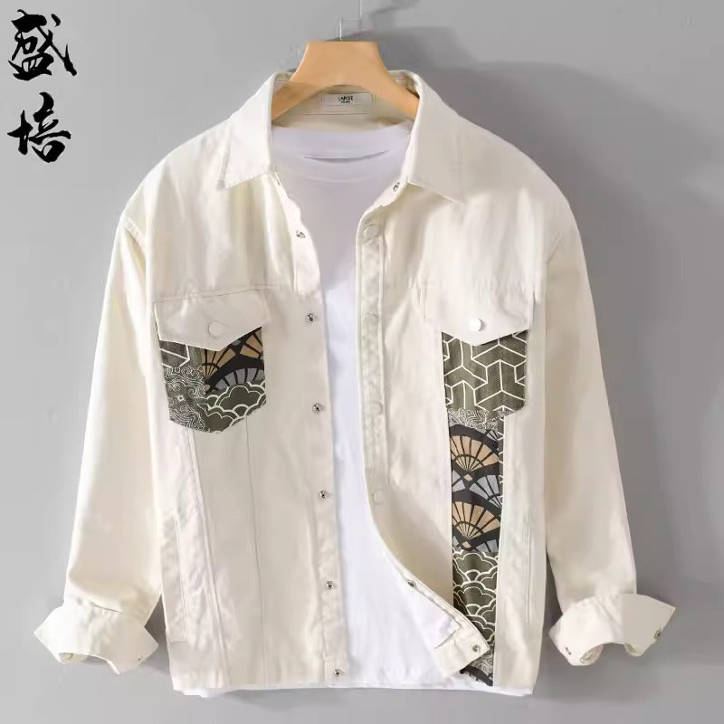 Importé - Chemise Veste Homme En Coton 100%  Manches Longues