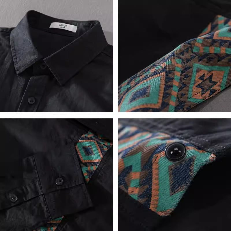 Importé - Chemise Pur Coton Homme Décontractée Manche Longue