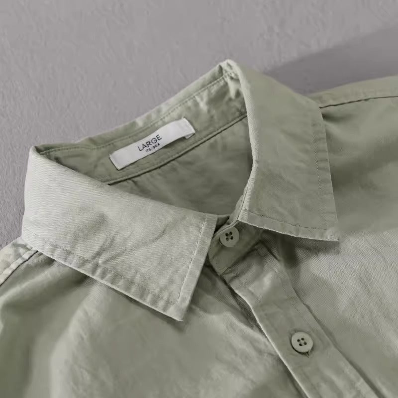 Importé - Chemise Pur Coton Homme Décontractée Manche Longue