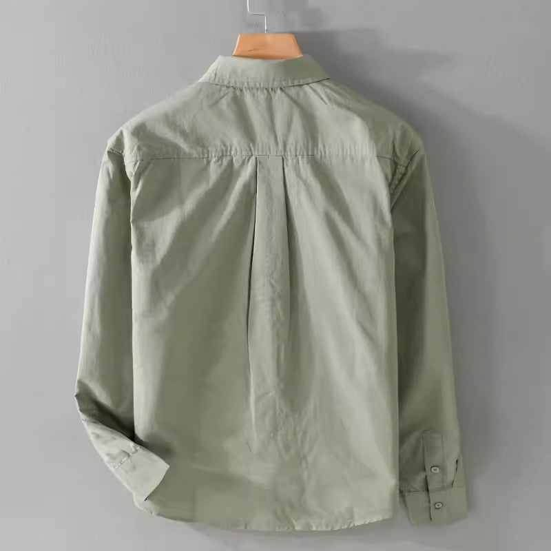 Importé - Chemise Pur Coton Homme Décontractée Manche Longue